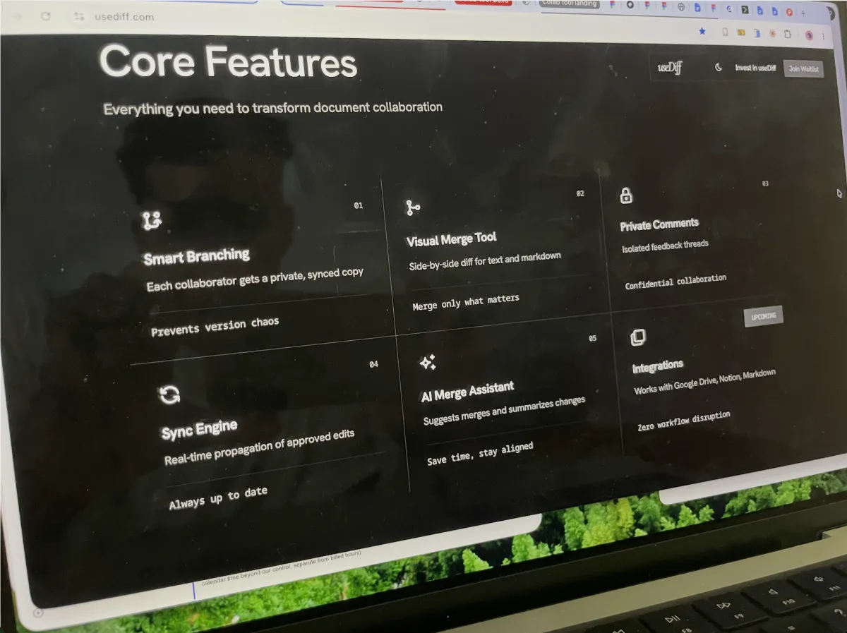 An early feedback tool interface showing a document with side-by-side comments from multiple reviewers